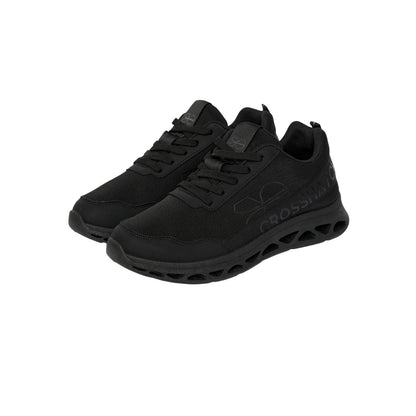 Black - Front - Crosshatch Mens Jesmond Trainers