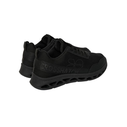 Black - Back - Crosshatch Mens Jesmond Trainers