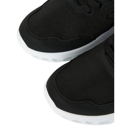Black-White - Pack Shot - Crosshatch Mens Jesmond Trainers