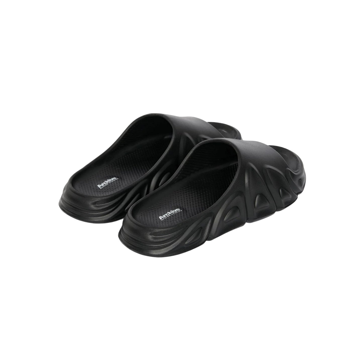 Black - Back - Archive Design Studios Mens Swish Sandals