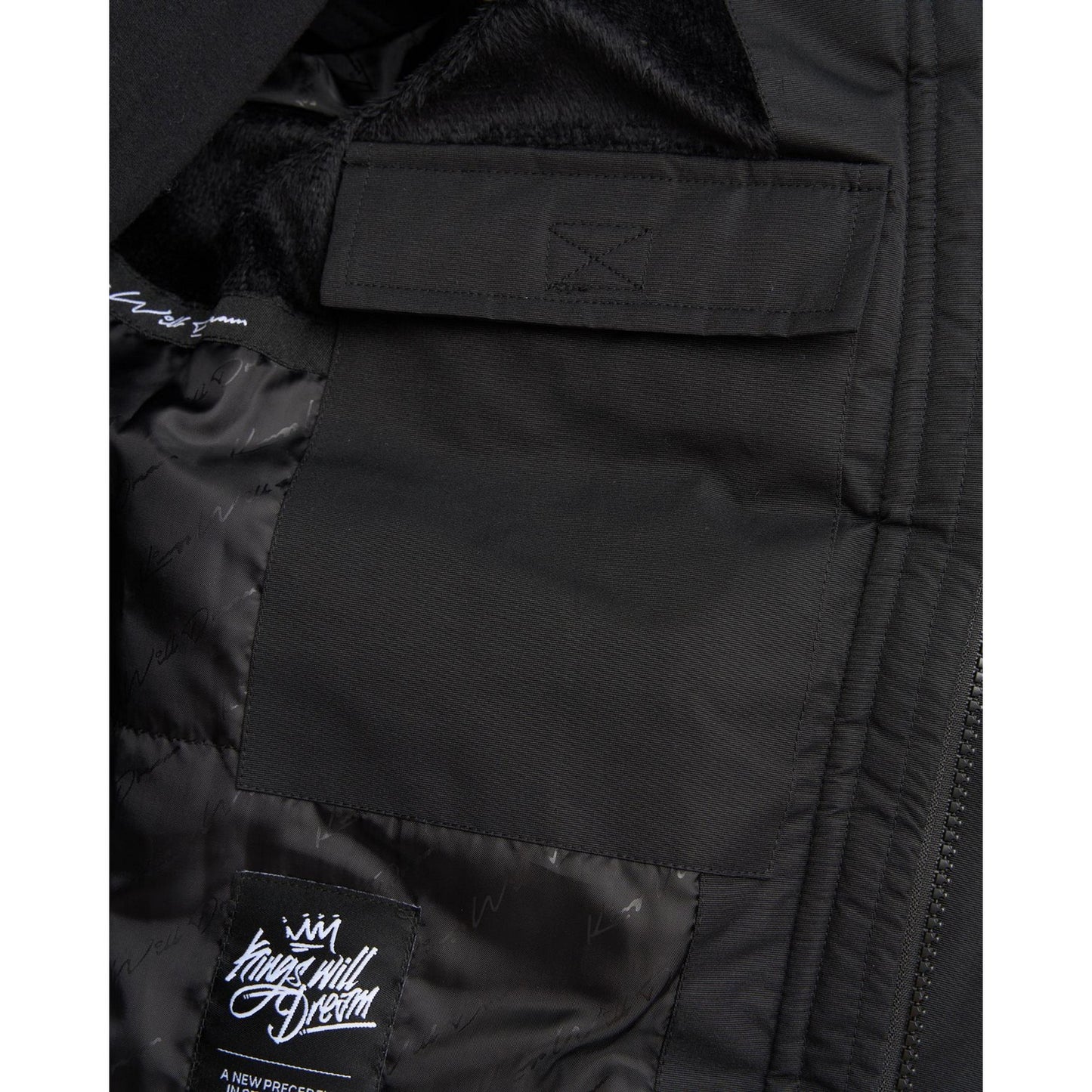 Black - Side - Kings Will Dream Mens Wakaday Bomber Jacket