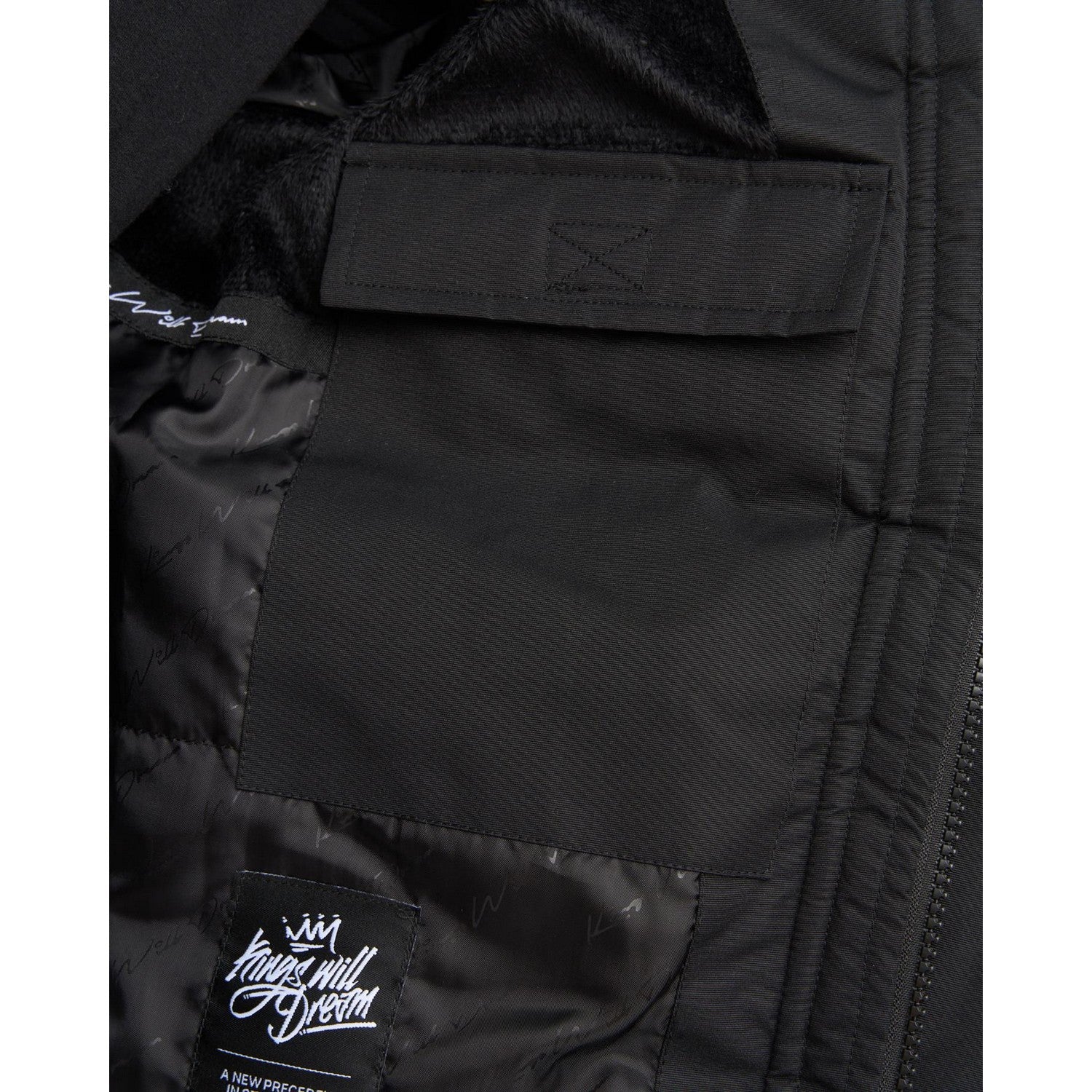 Black - Side - Kings Will Dream Mens Wakaday Bomber Jacket
