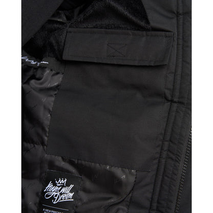Black - Side - Kings Will Dream Mens Wakaday Bomber Jacket