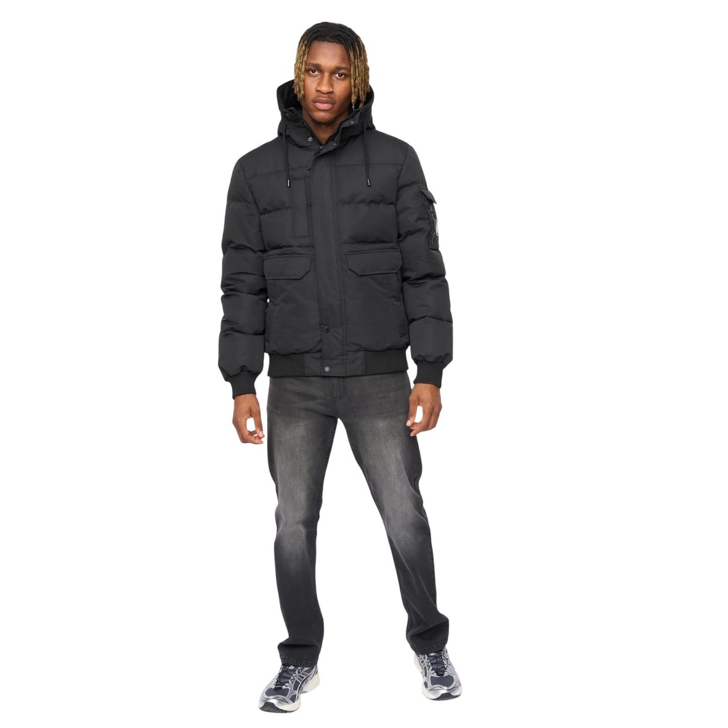 Black - Pack Shot - Kings Will Dream Mens Wakaday Bomber Jacket