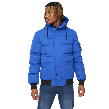 Blue - Front - Kings Will Dream Mens Wakaday Bomber Jacket