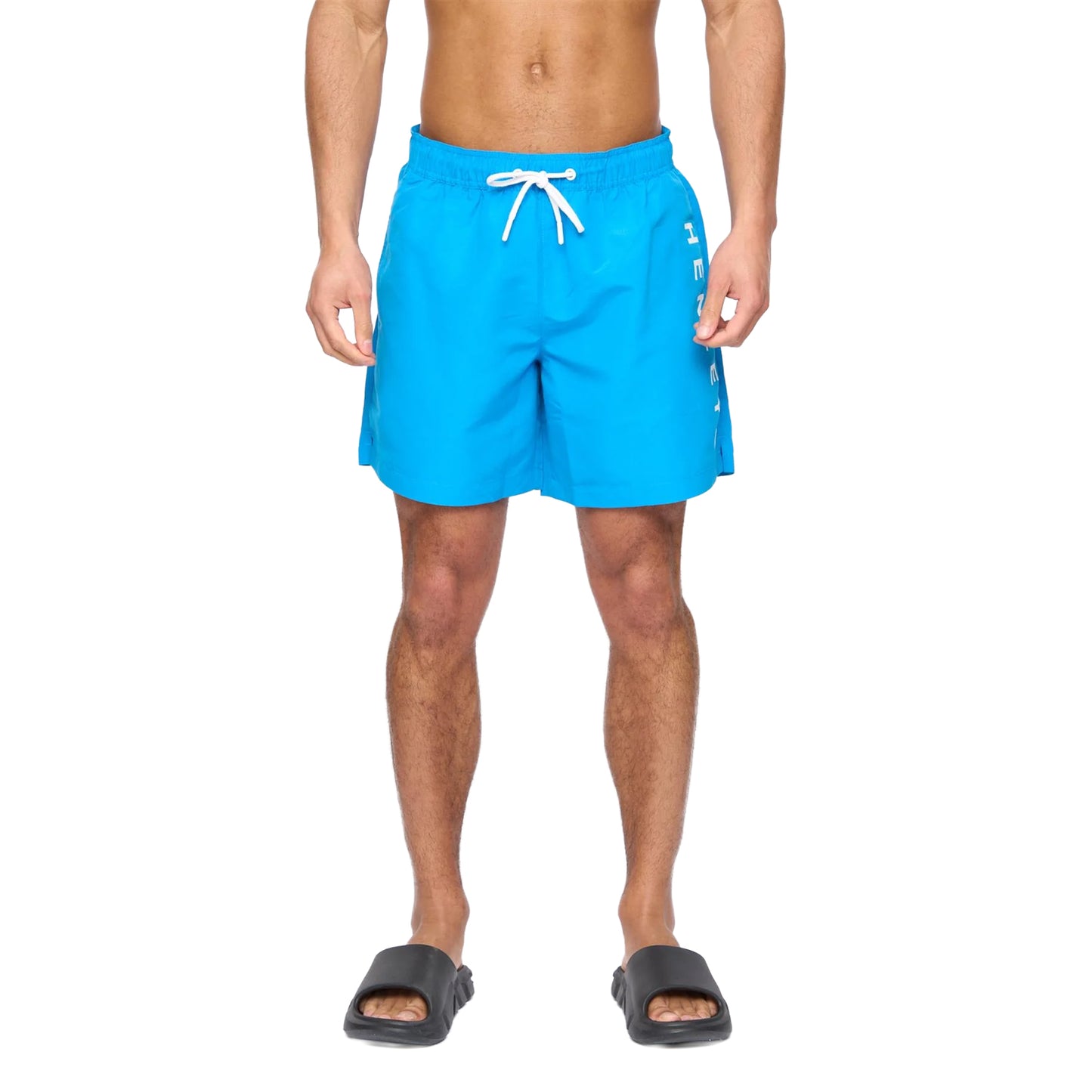 Blue - Front - Henleys Mens Henybold Swim Shorts