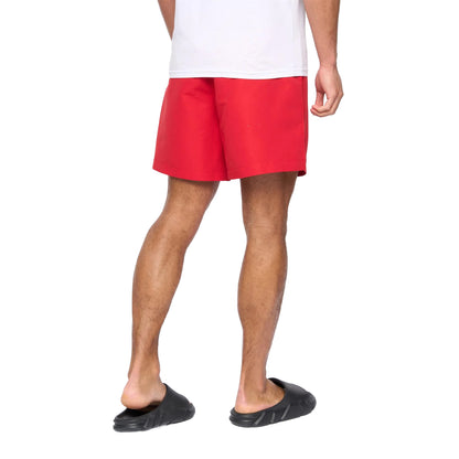 Red - Back - Henleys Mens Henybold Swim Shorts