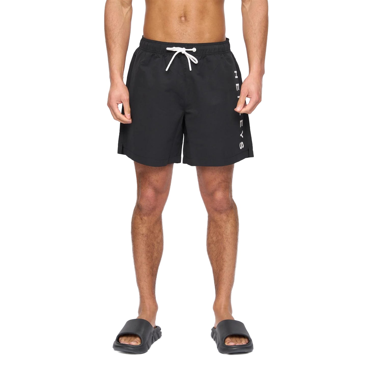 Black - Front - Henleys Mens Henybold Swim Shorts