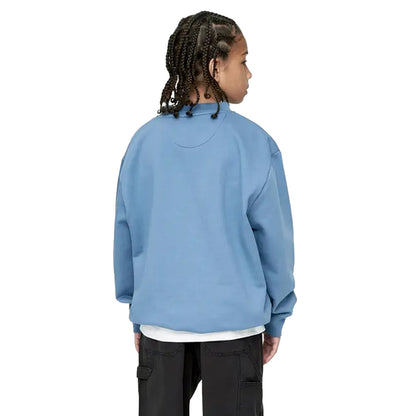 Blue - Back - Kings Will Dream Boys Studio Stacked Crew Neck Sweatshirt