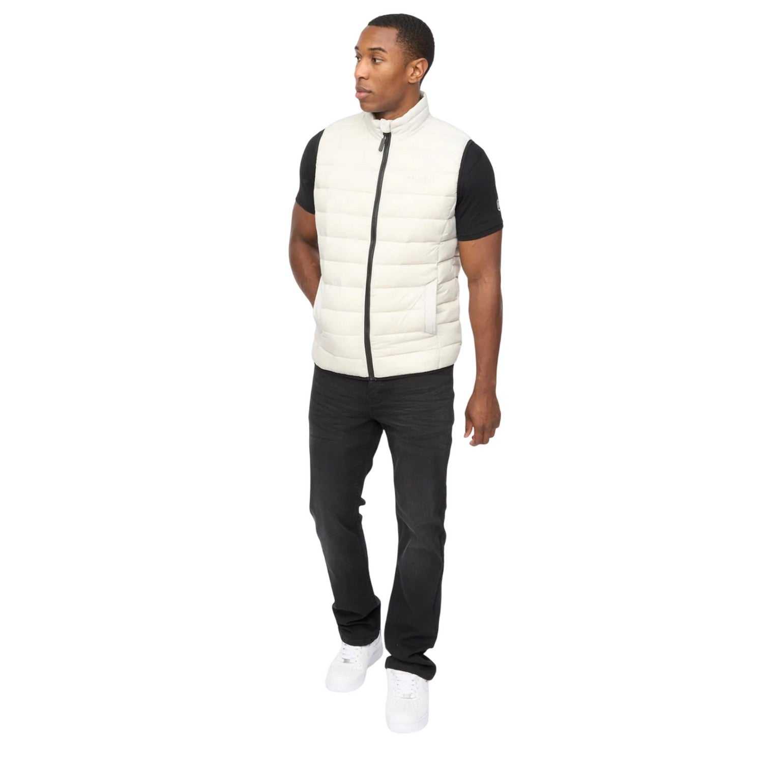 Putty - Pack Shot - Crosshatch Mens Gattering MVE Quilted Gilet