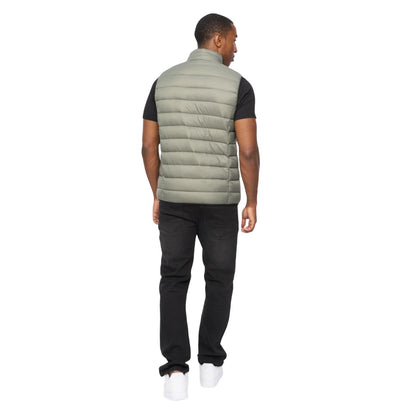 Sage - Back - Crosshatch Mens Gattering MVE Quilted Gilet