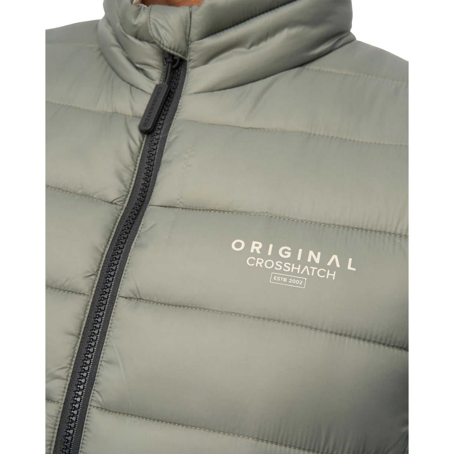 Sage - Side - Crosshatch Mens Gattering MVE Quilted Gilet