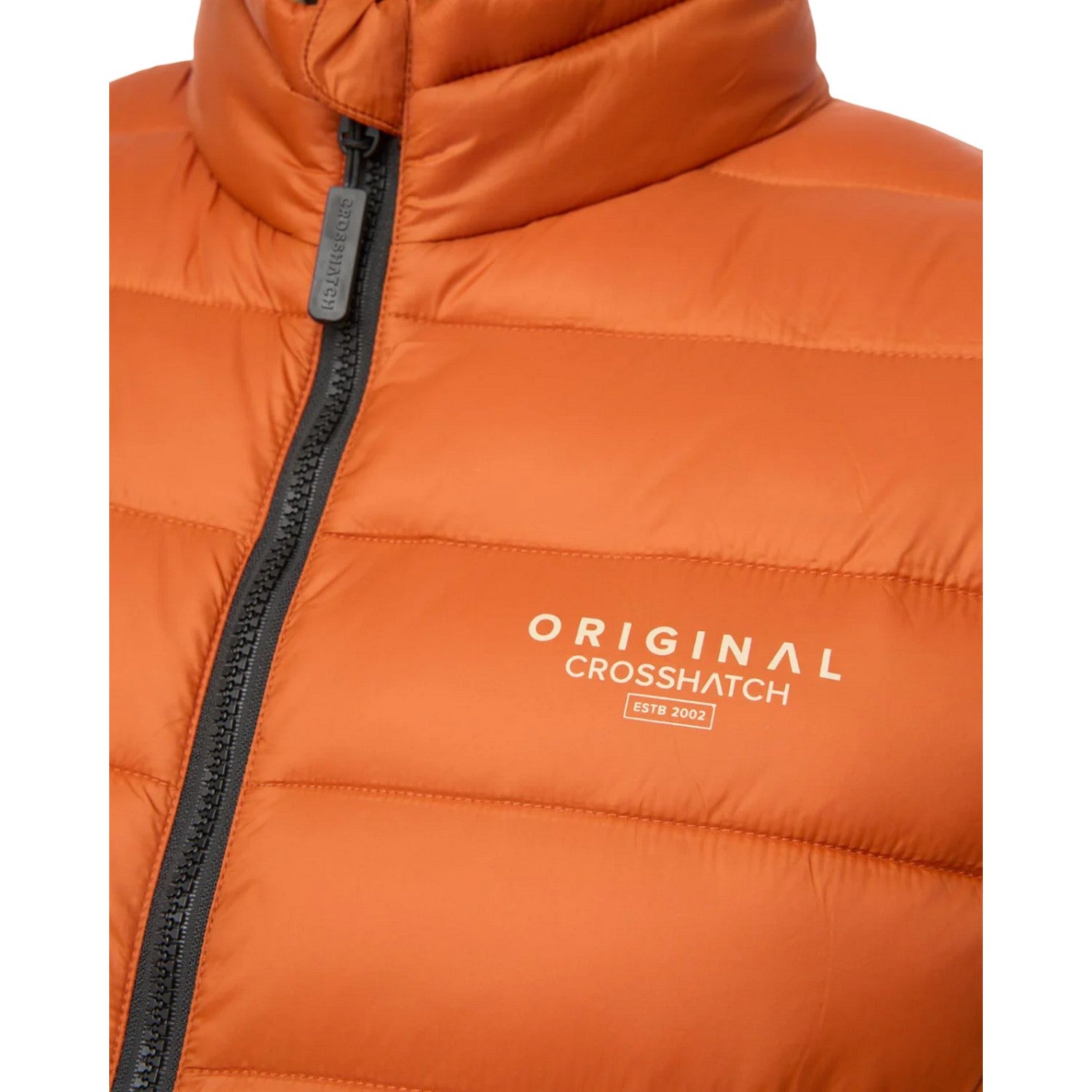 Orange - Side - Crosshatch Mens Gattering MVE Quilted Gilet
