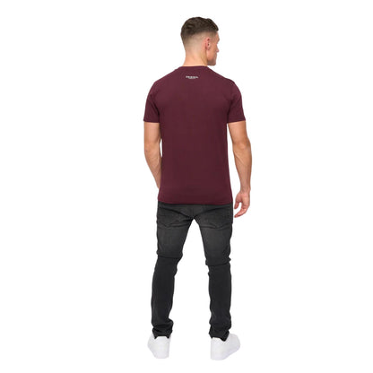 Rum Raisin - Back - Crosshatch Mens Jamstate T-Shirt