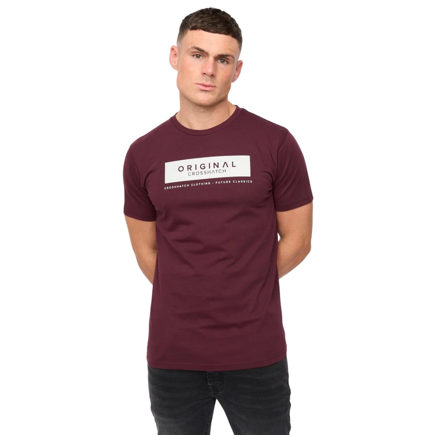 Rum Raisin - Lifestyle - Crosshatch Mens Jamstate T-Shirt