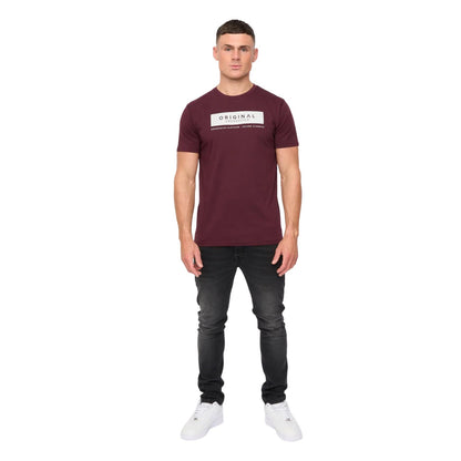 Rum Raisin - Pack Shot - Crosshatch Mens Jamstate T-Shirt