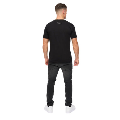 Black - Back - Crosshatch Mens Jamstate T-Shirt