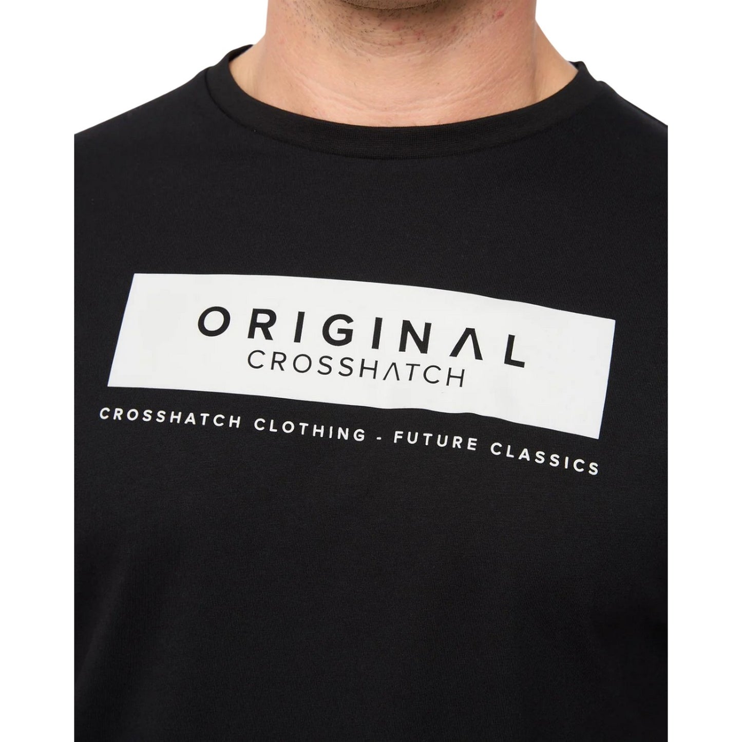 Black - Side - Crosshatch Mens Jamstate T-Shirt