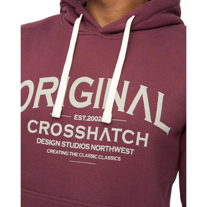Rum Raisin - Side - Crosshatch Mens Vintarge Hoodie
