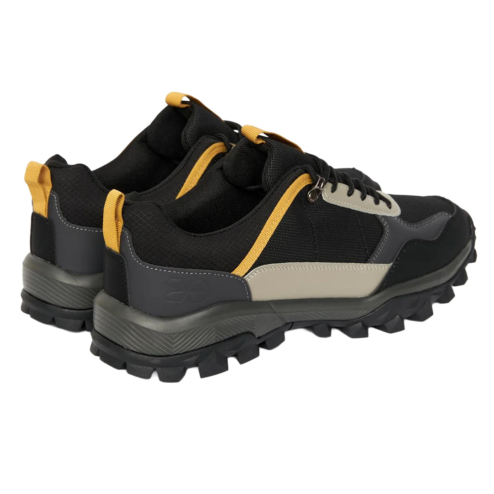 Charcoal Grey - Back - Crosshatch Mens Heymare Hiking Shoes