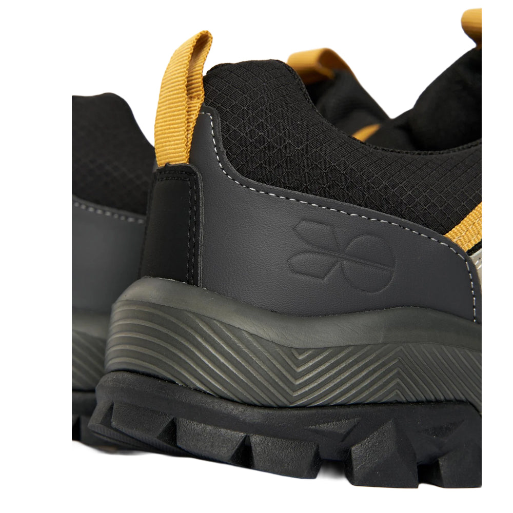 Charcoal Grey - Side - Crosshatch Mens Heymare Hiking Shoes