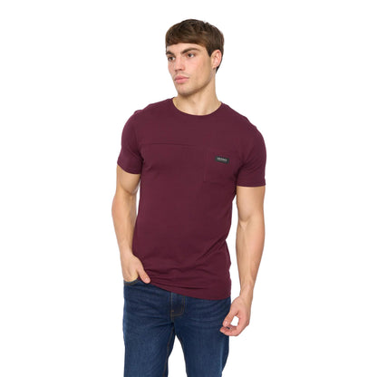 Rum Raisin - Side - Crosshatch Mens Carritore T-Shirt