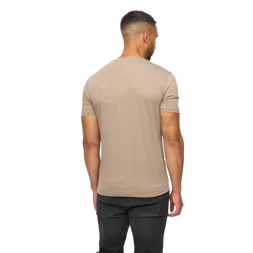 Taupe - Back - Bewley & Ritch Mens Amonite T-Shirt