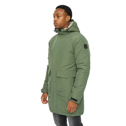 Dark Olive - Side - Duck and Cover Mens Copfords Parka