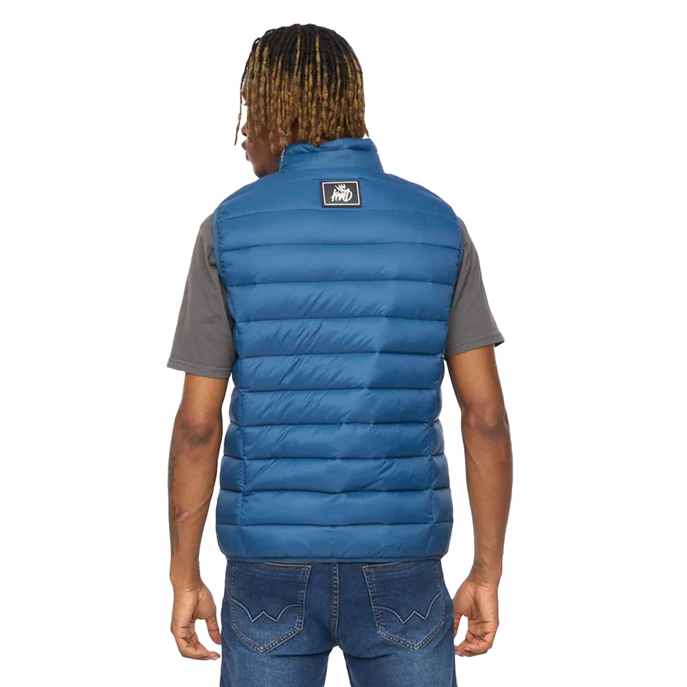 Teal - Back - Kings Will Dream Mens Jackinson Padded Gilet