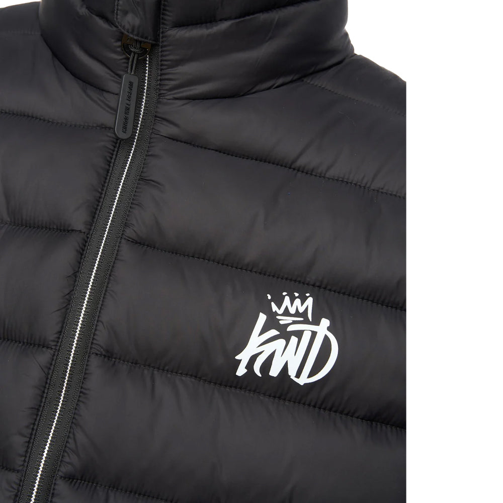 Black - Side - Kings Will Dream Mens Jackinson Padded Gilet