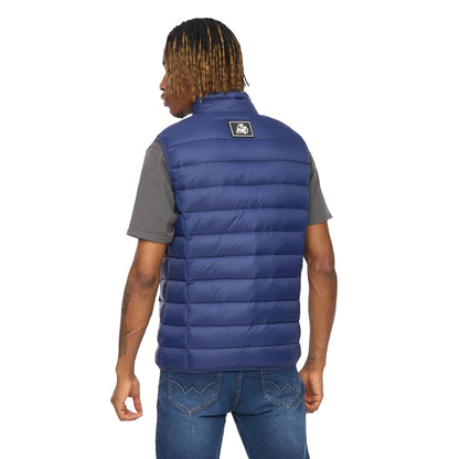 Navy - Back - Kings Will Dream Mens Jackinson Padded Gilet
