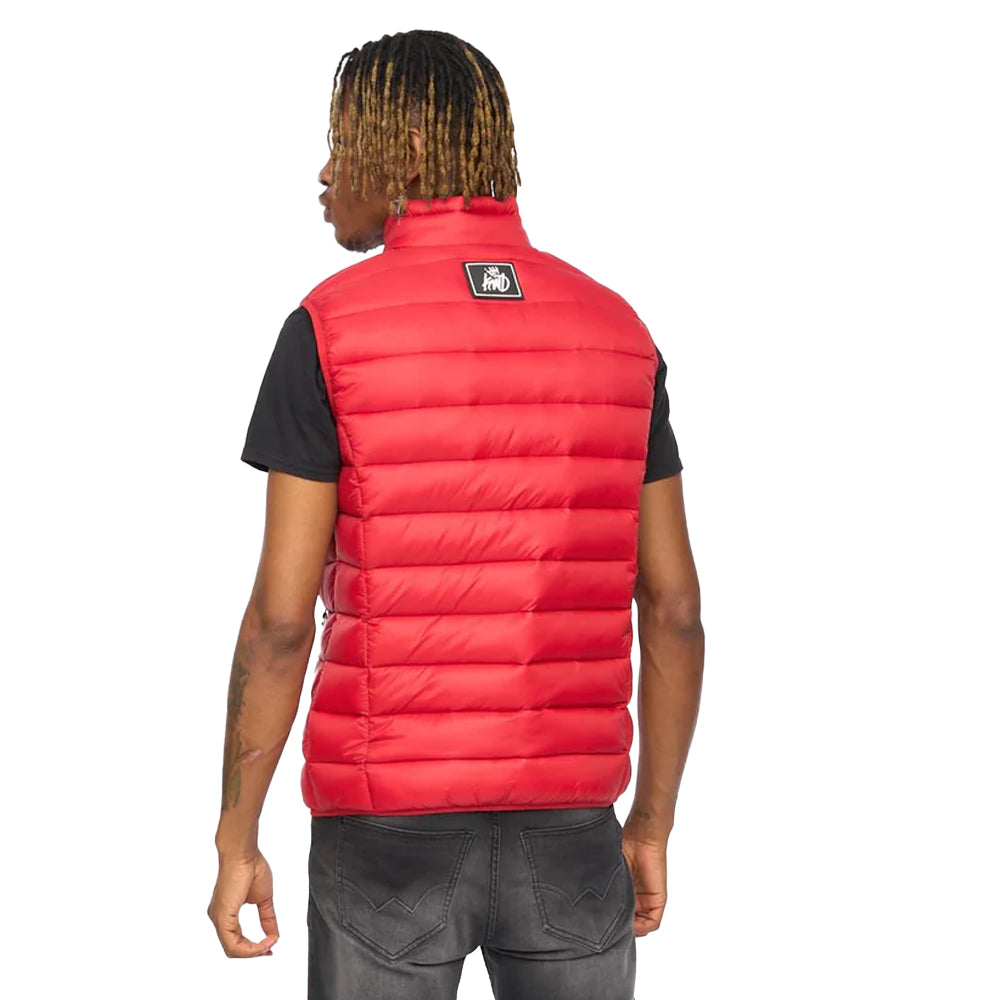 Red - Back - Kings Will Dream Mens Jackinson Padded Gilet