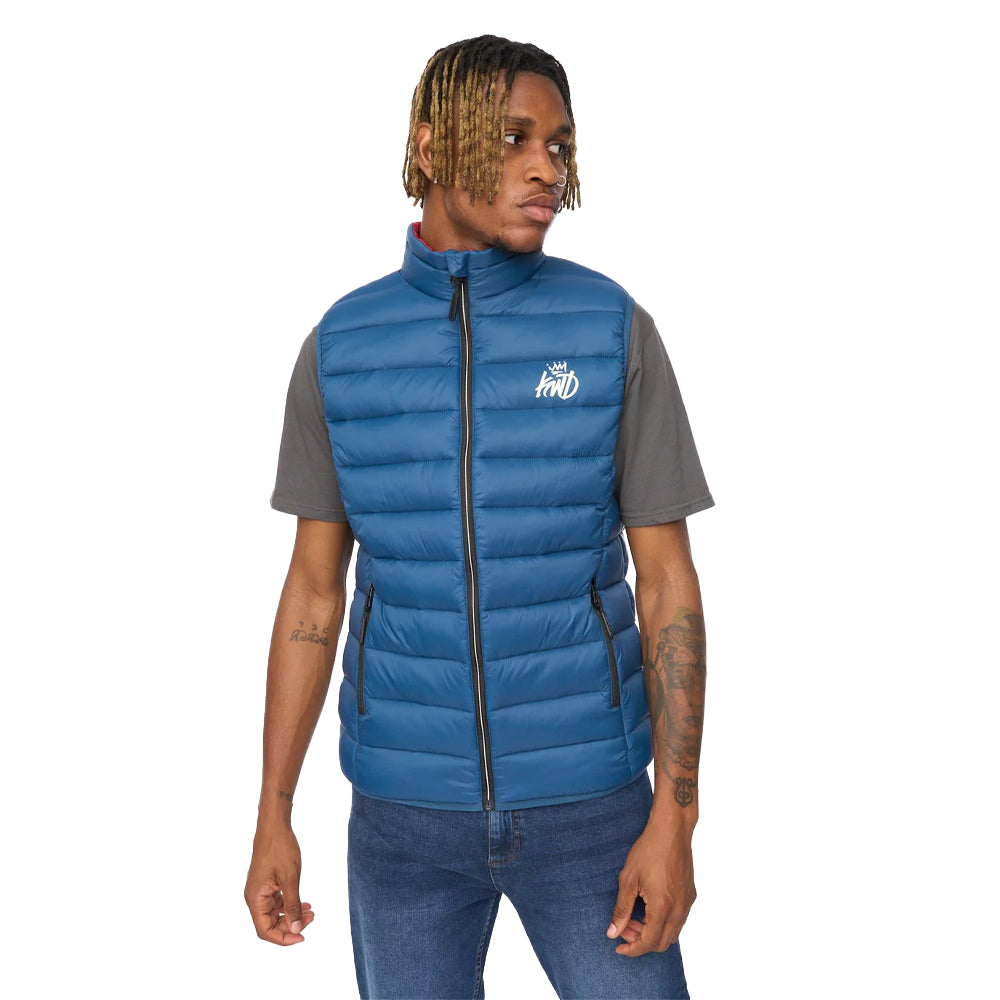 Teal - Front - Kings Will Dream Mens Jackinson Padded Gilet
