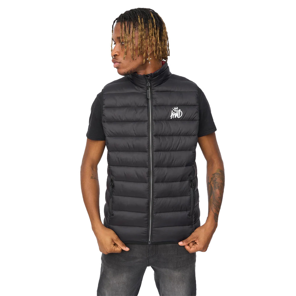 Black - Front - Kings Will Dream Mens Jackinson Padded Gilet
