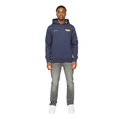 Indigo - Side - Duck and Cover Mens Marsak V2 Hoodie