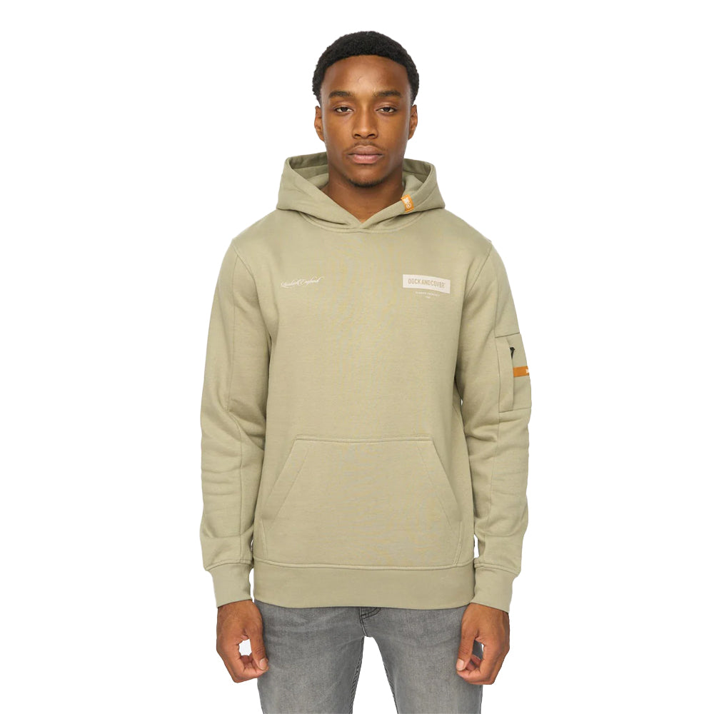 Sage - Front - Duck and Cover Mens Marsak V2 Hoodie