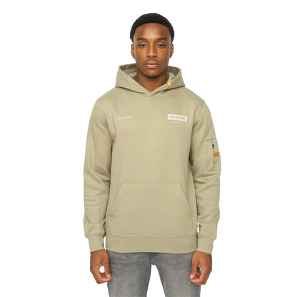Sage - Front - Duck and Cover Mens Marsak V2 Hoodie