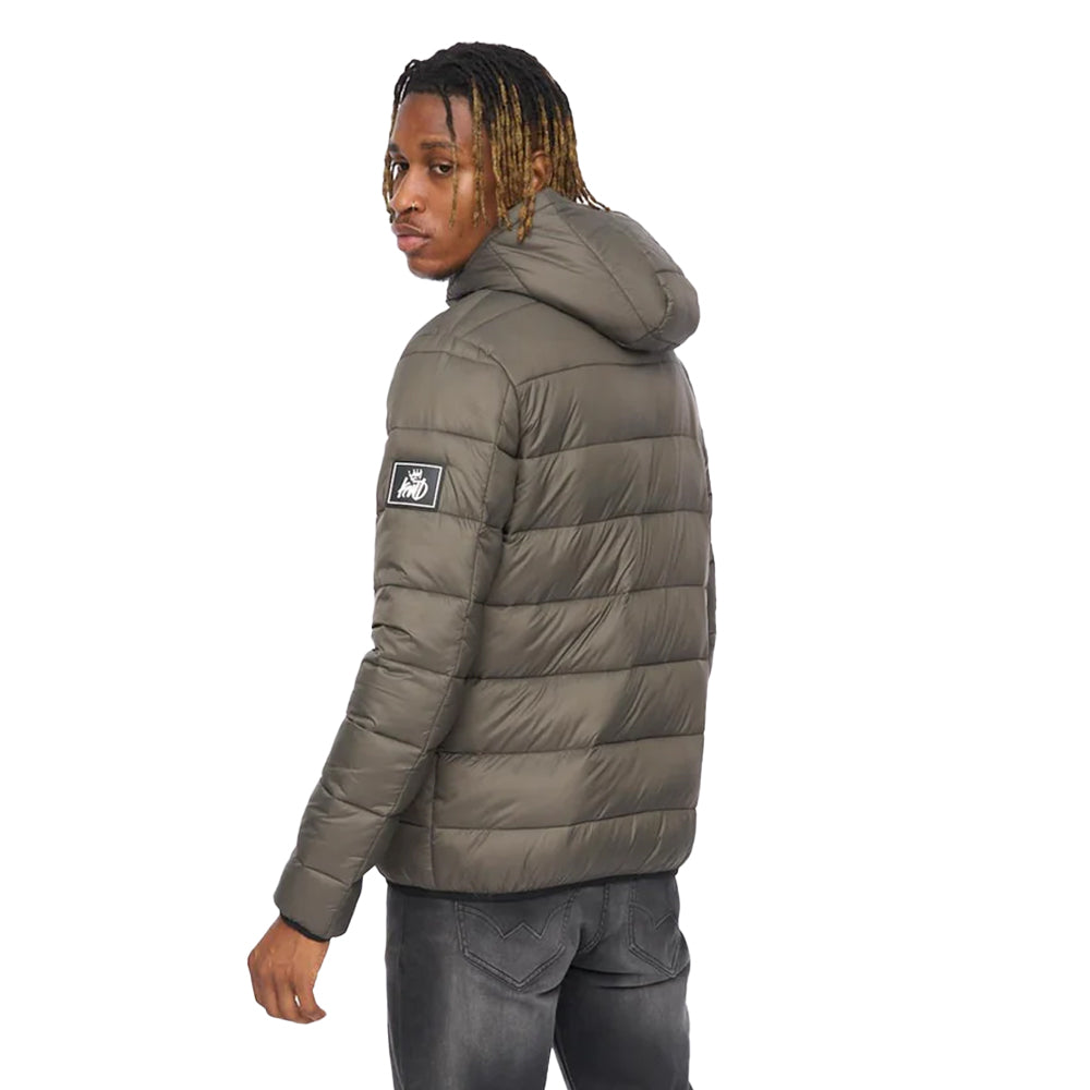 Olive - Back - Kings Will Dream Mens Barcana Puffer Jacket