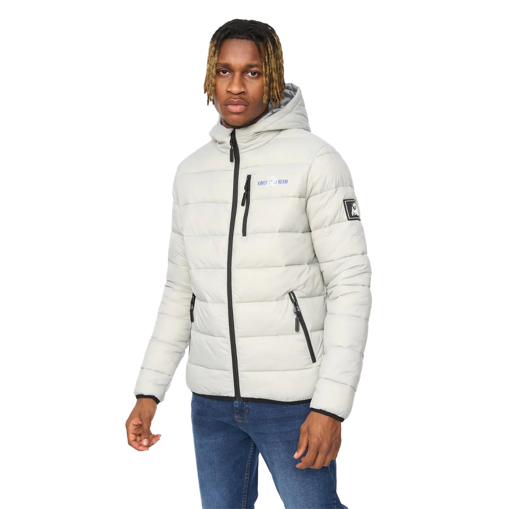 Grey - Front - Kings Will Dream Mens Barcana Puffer Jacket