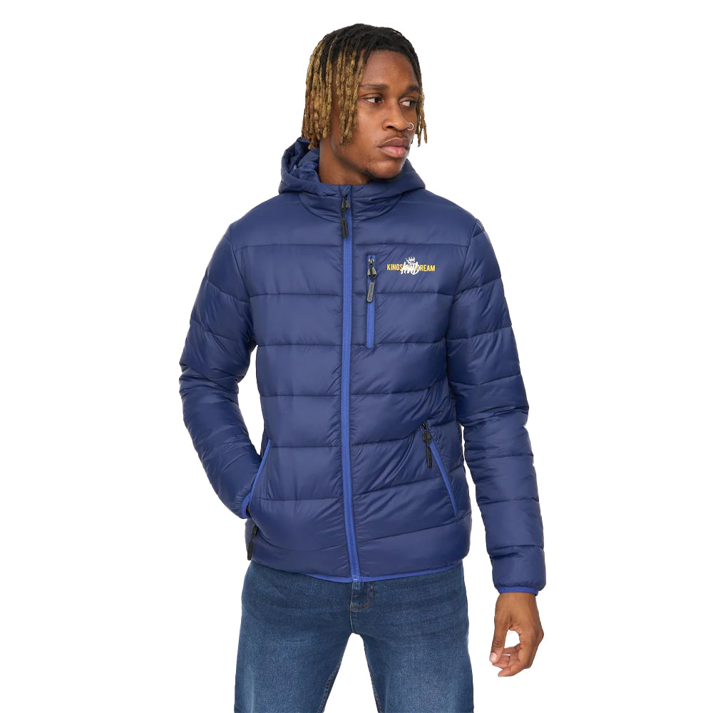 Navy - Front - Kings Will Dream Mens Barcana Puffer Jacket