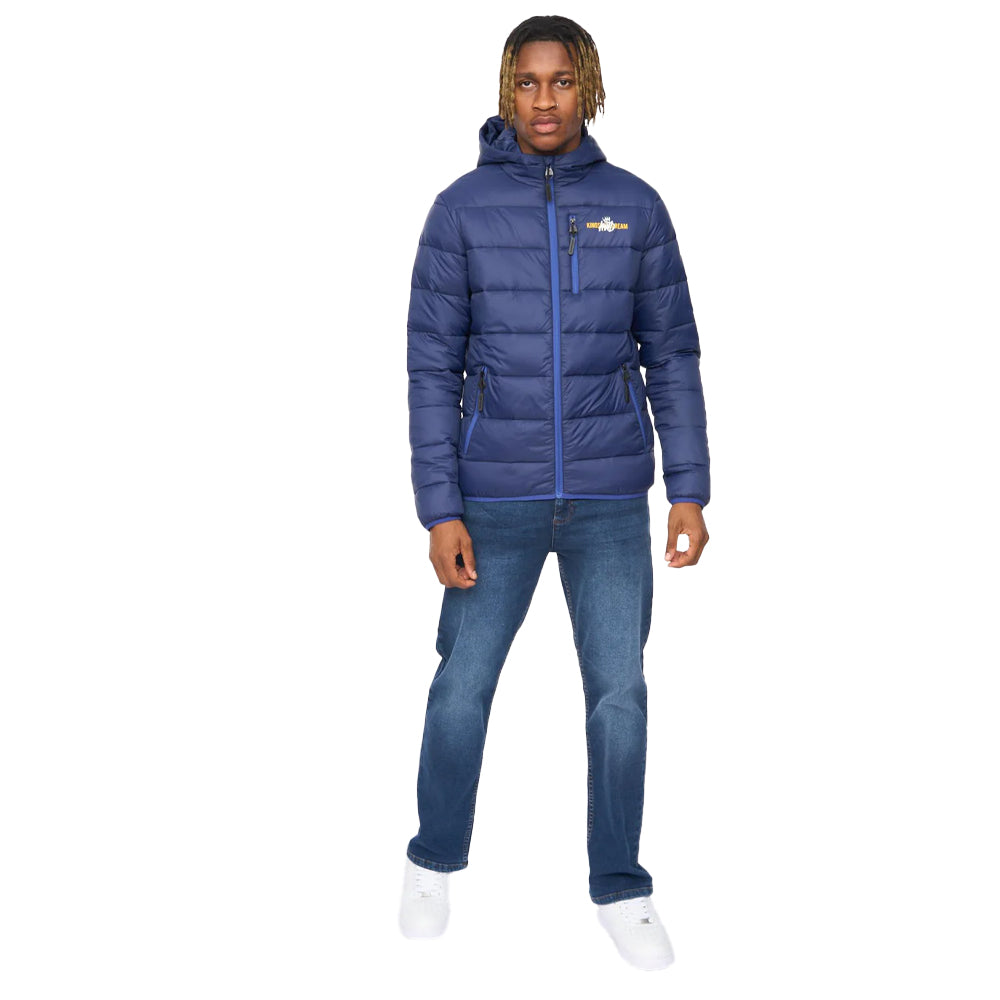 Navy - Side - Kings Will Dream Mens Barcana Puffer Jacket