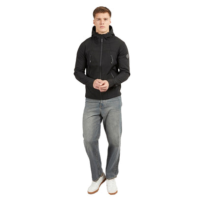 Black - Side - Henleys Mens Expand Soft Shell Jacket