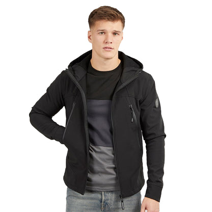 Black - Front - Henleys Mens Expand Soft Shell Jacket