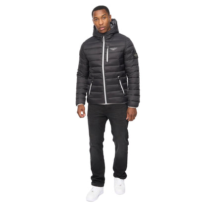 Black - Lifestyle - Crosshatch Mens Phelpmans Puffer Jacket