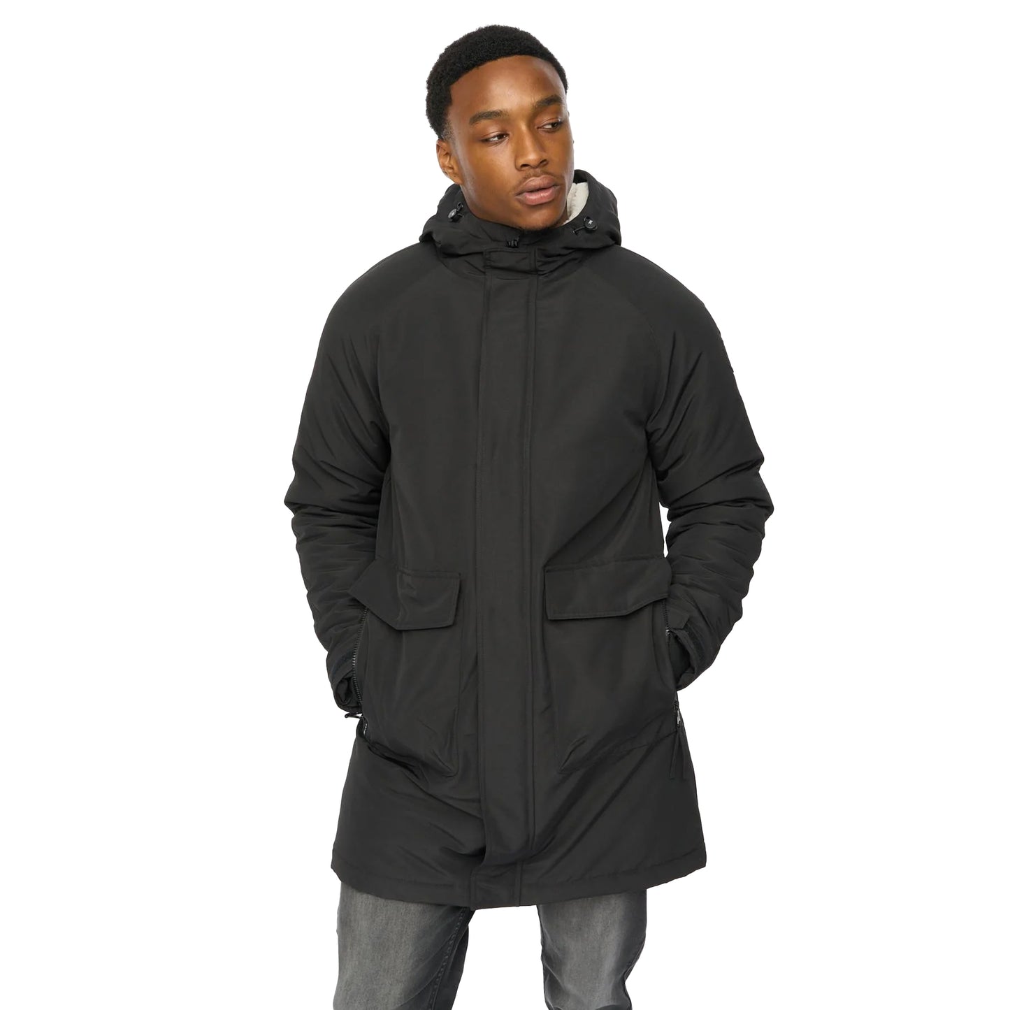 Black - Side - Duck and Cover Mens Copfords Jacket