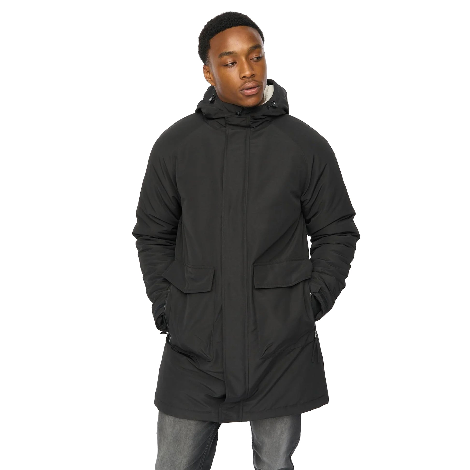Black - Side - Duck and Cover Mens Copfords Jacket