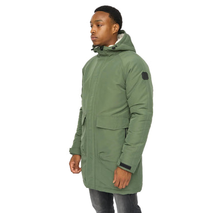 Dark Olive - Side - Duck and Cover Mens Copfords Jacket