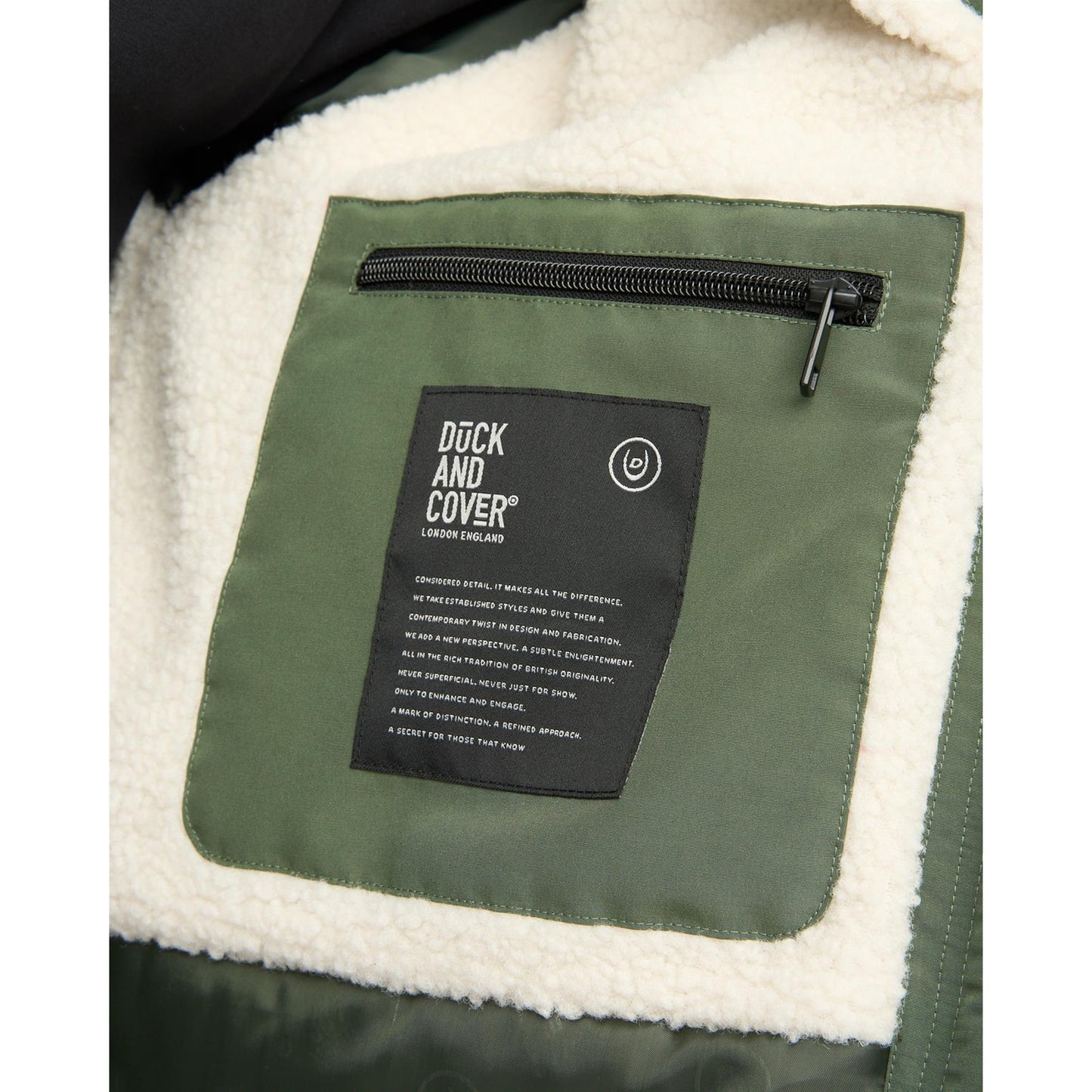 Dark Olive - Lifestyle - Duck and Cover Mens Copfords Jacket