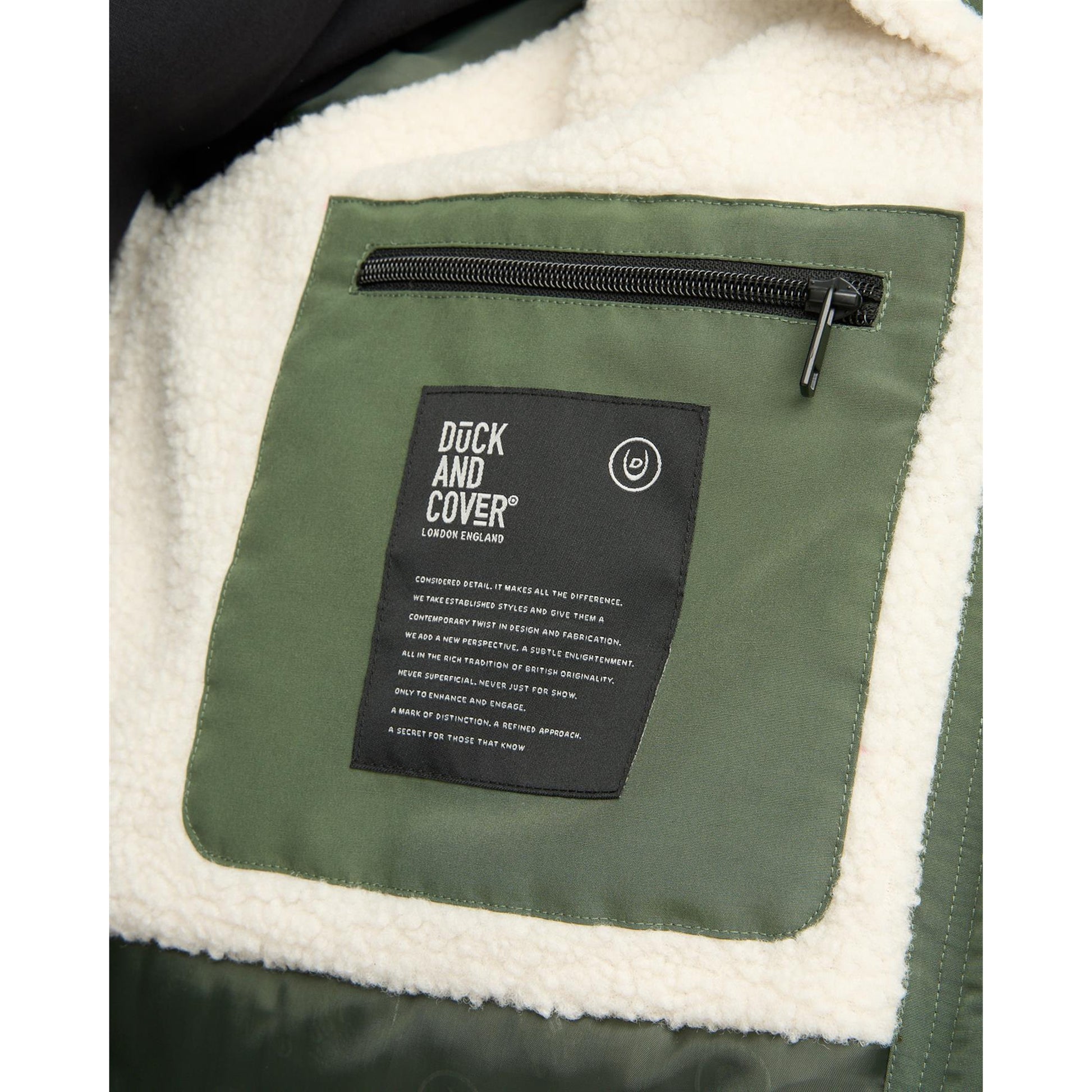 Dark Olive - Lifestyle - Duck and Cover Mens Copfords Jacket