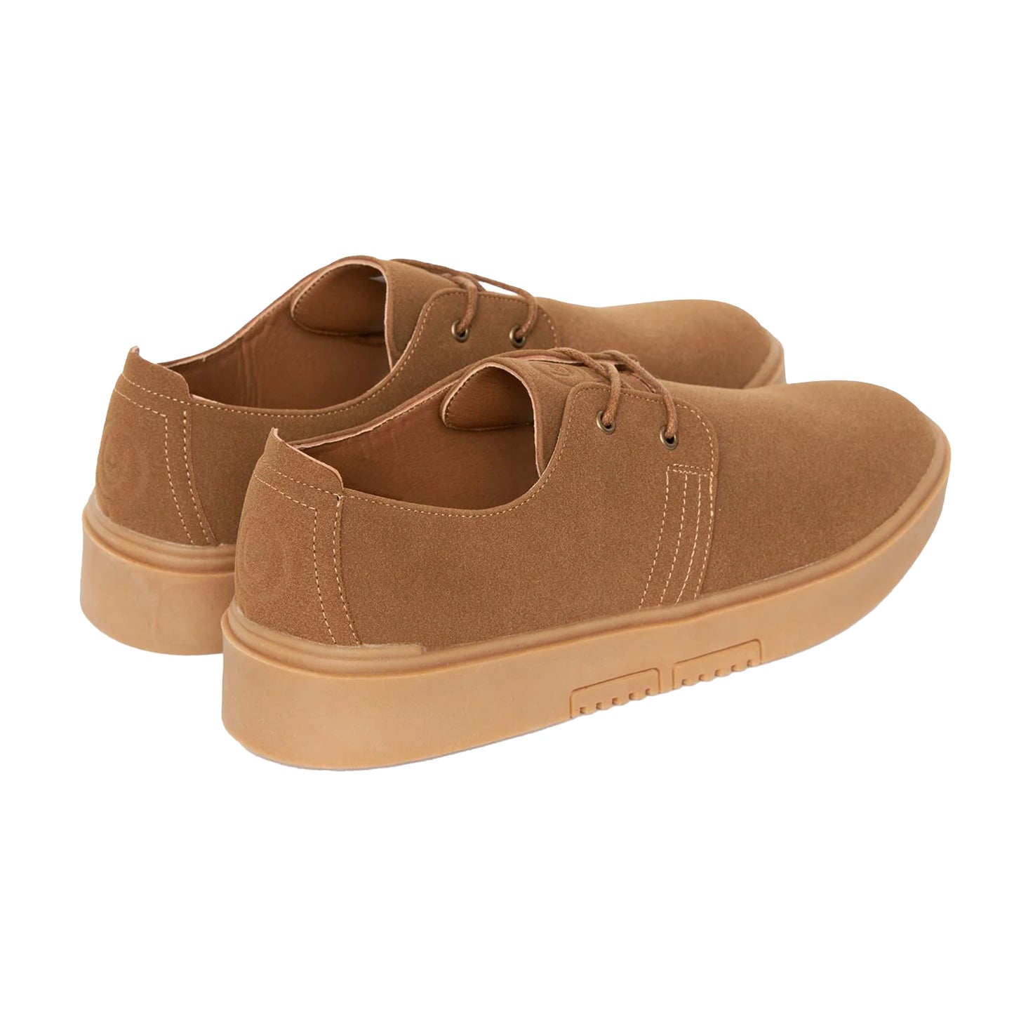 Tan - Back - Duck and Cover Mens Harehills Suede Shoes
